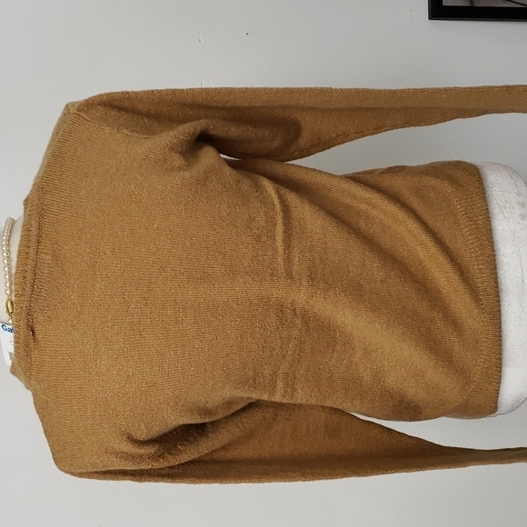 Zara Sweater Light Brown Acrylic/Poly/Wool Blend 36 L Hip Length NWT New - Picture 4 of 10